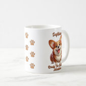 Korgi, Dog hinzufügen, Text ändern Kaffeetasse (VorderseiteRechts)