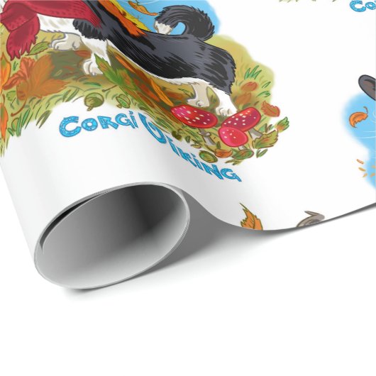 Korgi im Freien, Packpapier (Rolleneckpunkt)