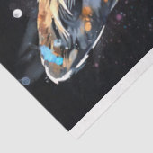 Korgi in Aquarell 3 Dekoupage Papier (Ausschnitt)