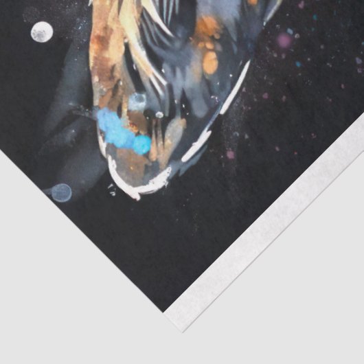 Korgi in Aquarell 3 Dekoupage Papier (Ausschnitt)