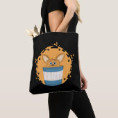 Korgi in einer Kaffee-Tasse Tasche (Von Nahem)