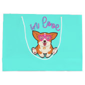 Korgi in Liebe Große Geschenktüte (Rückseite)