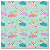 Korgi in Pjs minze Stoff (Muster)