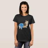 Korgi mit Pflanzen T-Shirt (Vorne ganz)