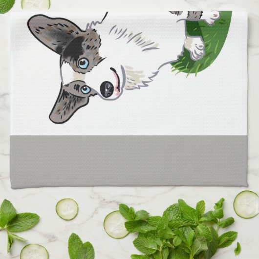 Korgi-Schleppnetz Geschirrtuch (Gefaltet)