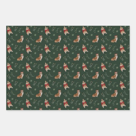 Korgi Wrapping Paper Geschenkpapier Set (Vorderseite)