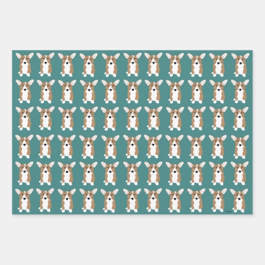 Korgi Wrapping Paper Sheets Geschenkpapier Set (Vorderseite 2)