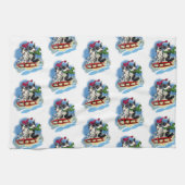 Korgis im Schnee Geschirrtuch (Horizontal)