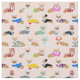 Korgis in Kostümhund rosa Stoff