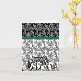 Korhogo-Inspirierte Grußkarte Karte