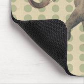Koriander Spice Moods Punkte mit Elefant Mousepad (Ecke)
