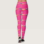 KORIN JAPANESE PATTER DRUCKEN LEGGINGS IN PINK (Rückseite)