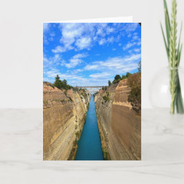 Korinth Canal Griechenland Fotografie Karte