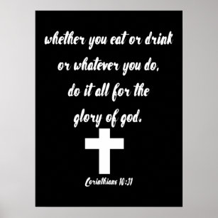 Korinther 10:31 poster