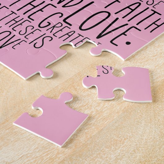 Korinther-13:13 der Glauben-Hoffnungs-Liebe-1 Puzzle (Seite)