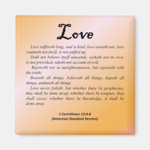 Korinther 13-4 der Liebe-1 Magnet