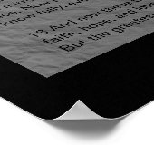 Korinther 13 Print Poster (Ecke)