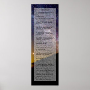 Korinther 13 Print Poster