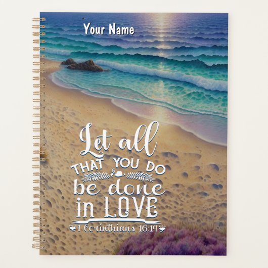 Korinther 16-14 Liebe Planer (Vorderseite)