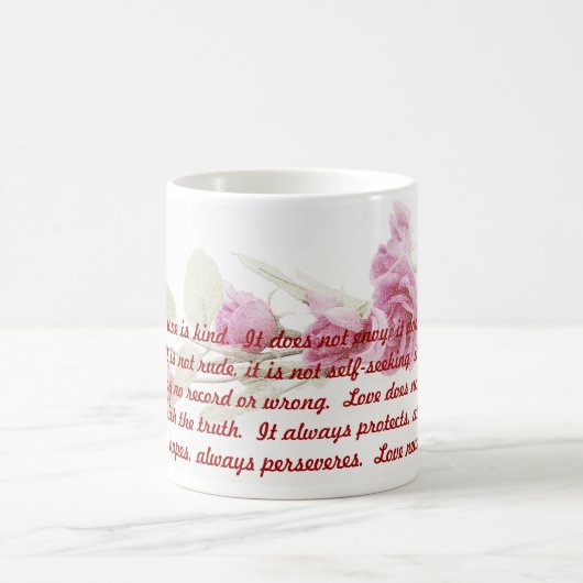 Korinther-Bibel-Vers-Kaffee-Tasse Kaffeetasse (Mittel)