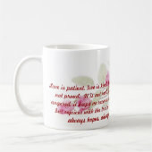 Korinther-Bibel-Vers-Kaffee-Tasse Kaffeetasse (Links)