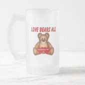 Korinther Liebe Bears Mattglas Bierglas (Links)