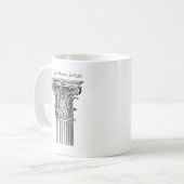 Korinthischer Auftrags-Spalten-Tasse Kaffeetasse (Vorderseite Links)