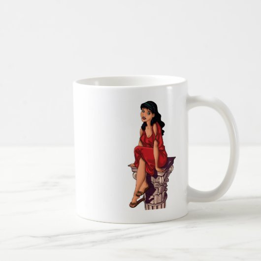 KORINTHISCHES MÄDCHEN KAFFEETASSE (Rechts)