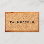 Kork | Holzkörner Visitenkarte (Vorderseite)