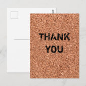 Kork-Tafel - Anpassbare Texte Postkarte (Vorne/Hinten)