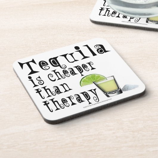 KORK-UNTERSETZER SET, TEQUILA IST KREATIV ALS THER UNTERSETZER (Linke Seite)