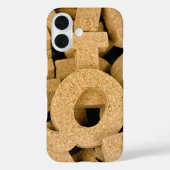 Korkblockbuchstaben Case-Mate iPhone Hülle (Rückseite)