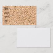 Korkeiche Visitenkarte (Vorne/Hinten)