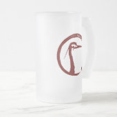 Korken Budokai Bier-Glas Mattglas Bierglas (VorderseiteRechts)