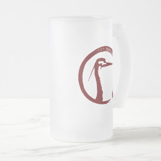 Korken Budokai Bier-Glas Mattglas Bierglas (VorderseiteRechts)