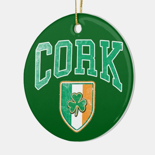 KORKEN Irland Keramik Ornament (Links)