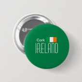 Korken, Irland-Knopf Button (Vorne & Hinten)