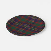 Korken-Landkreis-IrenTartan Pappteller (Schrägansicht)