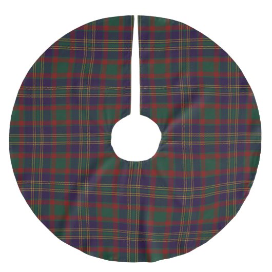 Korken-Landkreis-IrenTartan Polyester Weihnachtsbaumdecke (Vorderseite)