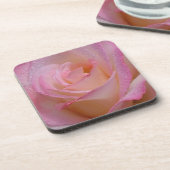 Korken-Untersetzer-Set-schöne rosa Rose Untersetzer (Linke Seite)