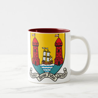 Korken-Wappen Zweifarbige Tasse