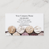 Korkenbeschaffenheits-Weinproduktion Sommelier Visitenkarte (Rückseite)