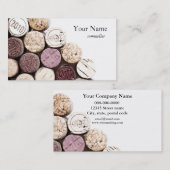 Korkenbeschaffenheits-Weinproduktion Sommelier Visitenkarte (Vorne/Hinten)