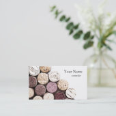 Korkenbeschaffenheits-Weinproduktion Sommelier Visitenkarte (Stehend Vorderseite)