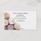 Korkenbeschaffenheits-Weinproduktion Sommelier Visitenkarte (Rückseite)