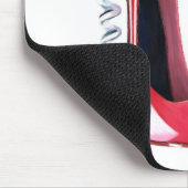 Korkenzieher-Fersen-rote Stilett-Schuh-Kunst Mousepad (Ecke)