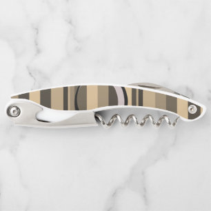 Korkenzieher Flaschenöffner Braun und Beige