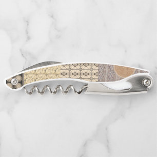 Korkenzieher Flaschenöffner-Erdtöne