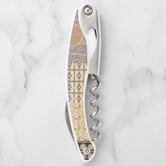 Korkenzieher Flaschenöffner-Erdtöne (Rückseite)