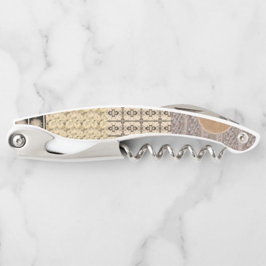 Korkenzieher Flaschenöffner-Erdtöne (Vorderseite)